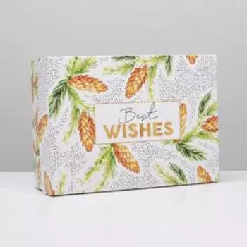 Коробка складная «Шишки», 21 × 15 × 7 см