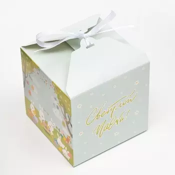 Коробка подарочная складная «Светлой пасхи!», 141414 см