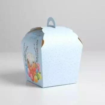Коробка кондитерская складная, упаковка «Светлой Пасхи», 17 х 17 х 26 см