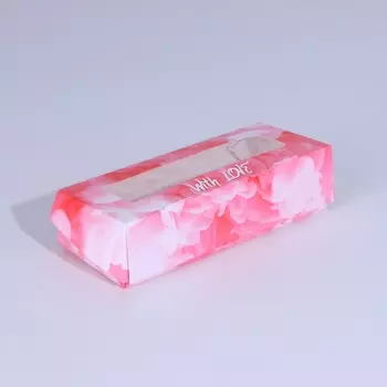 Коробка складная «With Love», 17 × 7 × 4 см
