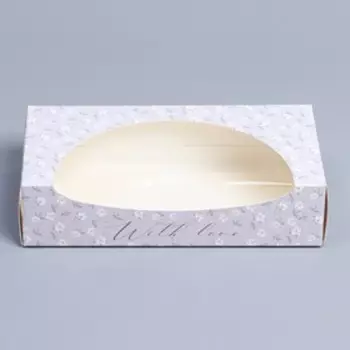 Коробка складная «With love», 20 x 10 x 5 см