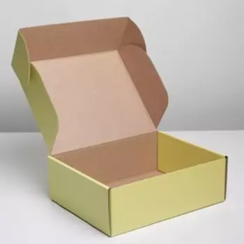 Коробка подарочная складная, упаковка, «Желтая», 27 х 21 х 9 см