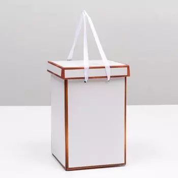 Коробка подарочная складная, золото, 14 х 23 см