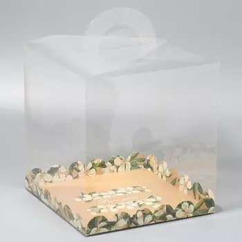 Коробка кондитерская, сундук, упаковка, For you, 26 х 26 х 28 см