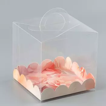 Коробка кондитерская, сундук, упаковка, «Нежные мгновения», 11 х 11 х 11 см