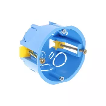 Коробка установочная Luazon Lighting, 68х45 мм, IP20, для полых стен, синяя