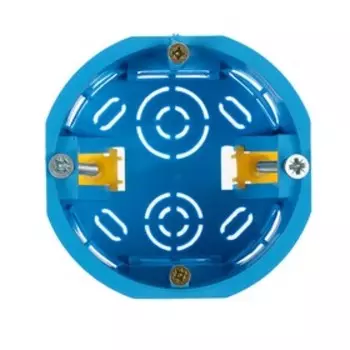 Коробка установочная TUNDRA, 68х45 мм, IP20, для полых стен, синяя