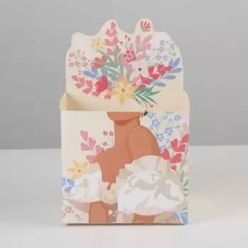 Коробки для мини букетов «FLOWER», 12 20 10 см