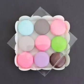 Коробка для печенья, белая, 15153 см