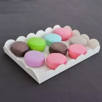 Коробка для печенья, белая, 22153 см