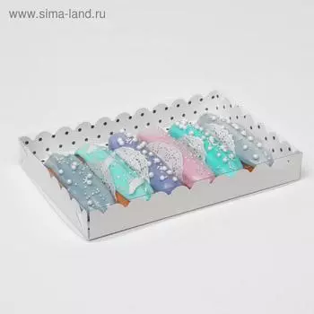 Коробочка для печенья «Горох», белая, 22153 см