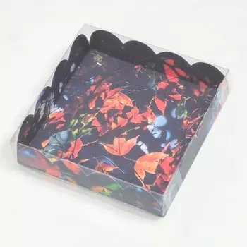 Коробочка для печенья, "Краски леса", 12 х 12 х 3 см