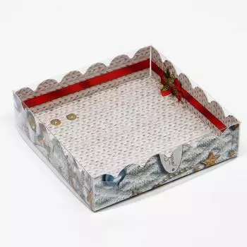 Коробочка новогодняя для печенья «Новогодние игрушки», 12123 см