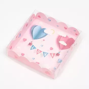 Коробочка для печенья, "Праздник любви", 12 х 12 х 3 см