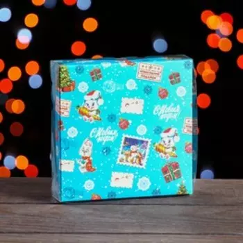 Коробочка для печенья "Символ года", 12 х 12 х 3 см