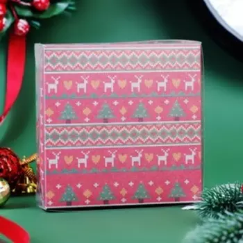 Коробочка для печенья "Скандинавия", 12 х 12 х 3 см, 1 шт.