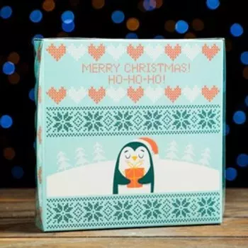 Коробочка для печенья "В праздник с любовью", 15 х 15 х 3 см, 1 шт.