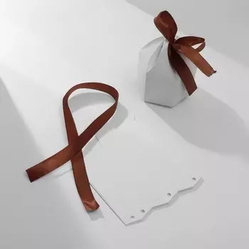 Коробочка подарочная складная «Купол» 445,5, бело-коричневый