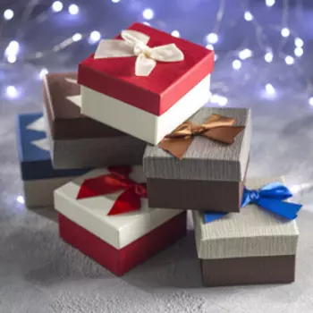 Коробочка подарочная под браслет/часы "Бант", 9*9, цвет МИКС