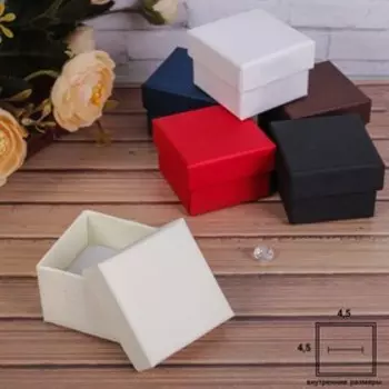 Коробочка подарочная под кольцо/серьги «Дерево», 55 (размер полезной части 4,54,5 см), цвет МИКС