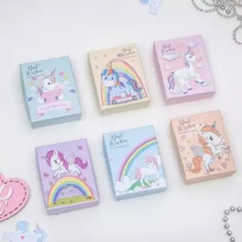 Коробочка подарочная под набор "Единорожка", 7*9, цвет МИКС