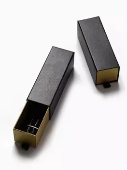 Коробочка подарочная под набор «Помада»,4124 см, чёрная