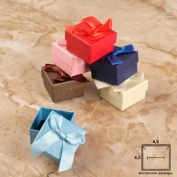 Коробочка подарочная под серьги/кольцо "Восток", 5*5, цвет МИКС