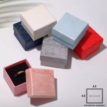 Коробочка подарочная под серьги "Ретро эффект", 5*5, цвет МИКС