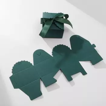 Коробочка подарочная складная «Сюрприз» 664,5, изумрудный