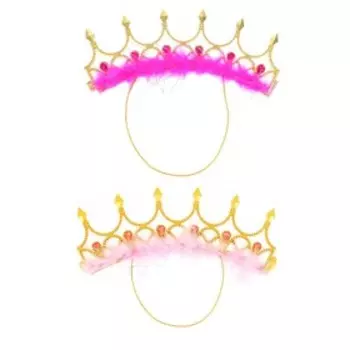Корона «Волшебство», с резинкой, цвета МИКС