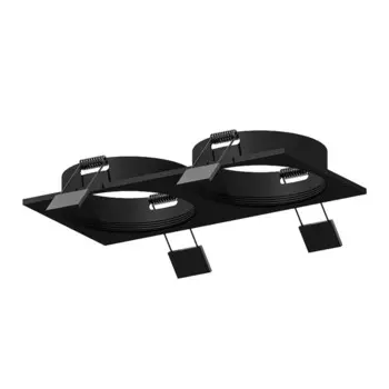 Корпус светильника встраиваемый Ambrella Diy System Elements C7636 для насадок D70 мм, GU5.3, цвет чёрный песок