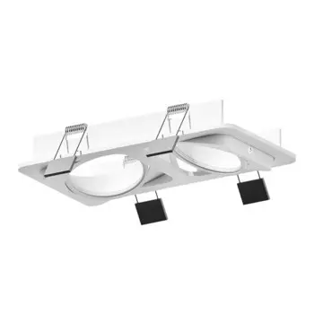 Корпус светильника встраиваемый поворотный Ambrella Diy System Elements C7663 для насадок D70 мм, GU5.3, цвет белый песок