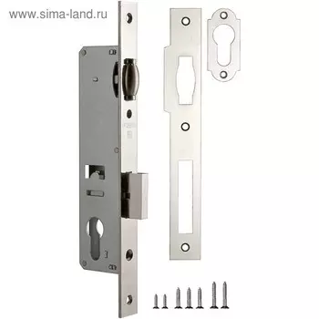 Корпус узкопрофильного замка Fuaro 155-30 CP, с роликом, цвет хром