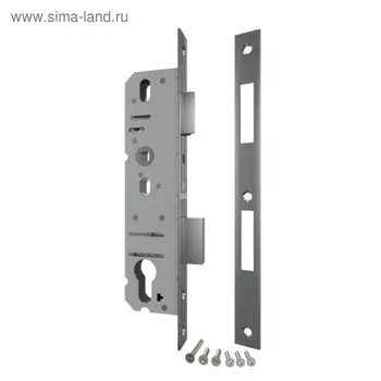 Корпус узкопрофильного замка Fuaro 4924-30/92 CP, с защелкой, м/о 92 мм, цвет хром