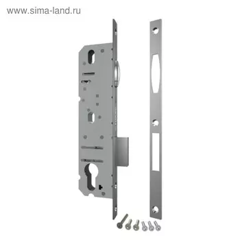 Корпус узкопрофильного замка Fuaro 5116-40 CP, с роликом, цвет хром