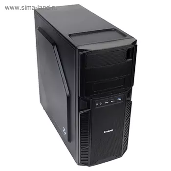 Корпус Zalman ZM-Z1, Без БП, ATX, черный