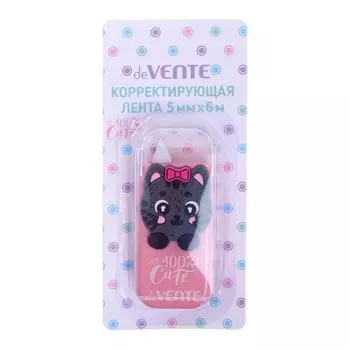 Корректирующая лента 5 мм x 6 м, deVENTE Cute.Cat, регулировка натяжения ленты, фронтальный аппликатор