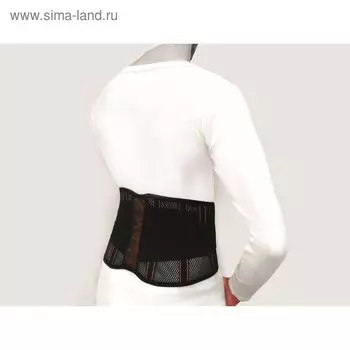 Корсет поясничный НТ-Р-028, жёсткая фиксация, размер XL, цвет чёрный