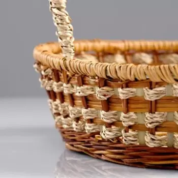 Корзина плетёная, 25328/34 см, ротанг, сыть