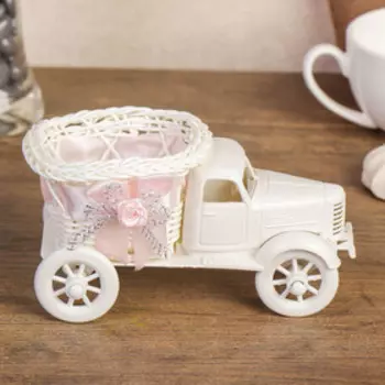 Корзина декоративная "Грузовичок с прямоугольным кузовом" МИКС 8х17х7,5 см