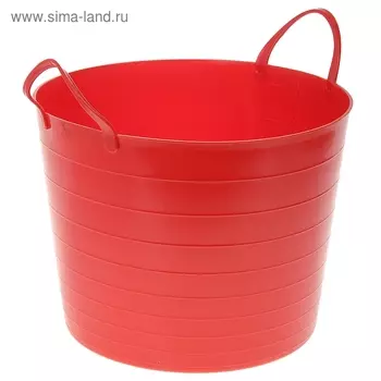 Корзина для белья мягкая, 27 л, 37,5×37,5×30 см, цвет красный