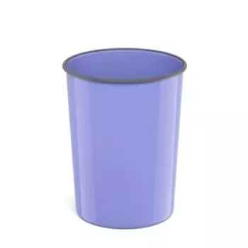 Корзина для бумаг 13.5 литров ErichKrause Pastel, литая, фиолетовая
