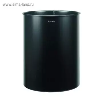 Мусорное ведро Brabantia, 15 л, цвет чёрный матовый