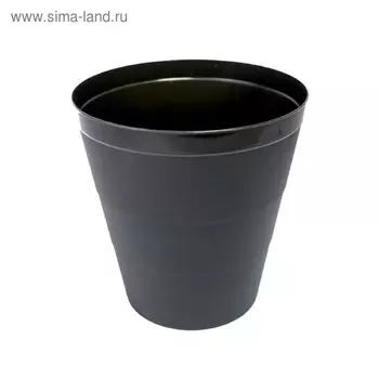 Корзина для бумаг и мусора Uni, 14 литров, пластик, черная