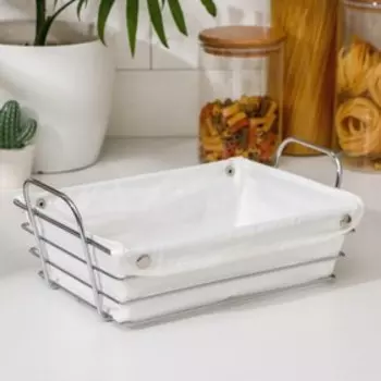 Хлебница Доляна, 281912 см, белая