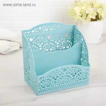 Подставка - органайзер для канцелярии, 2 ячейки, 13.38.313.2 см, МИКС