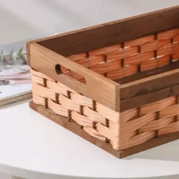 Корзина для хранения Доляна «Дерево», 3524,512 см, цвет светло-коричневый