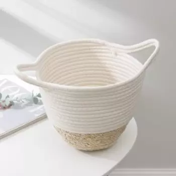 Корзина для хранения Доляна «Соун», плетёная, 38×23×20 см, цвет бежевый