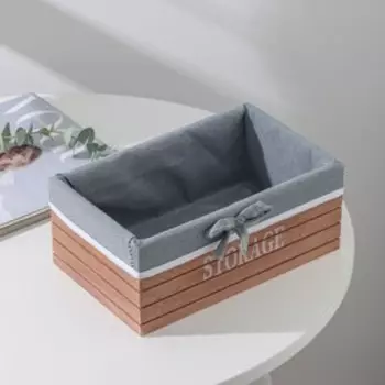 Корзина для хранения Доляна Storage, 2415,510 см, средняя, цвет коричневый