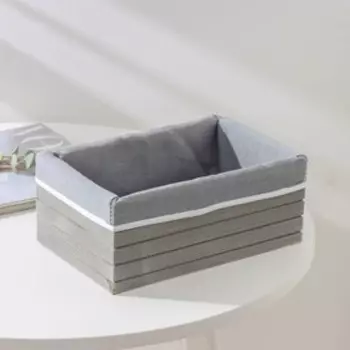 Корзина для хранения Доляна Storage, 241510 см, средняя, цвет серый